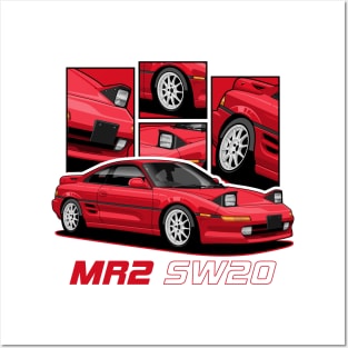 Toyota MR2 SW20 JDM Posters and Art